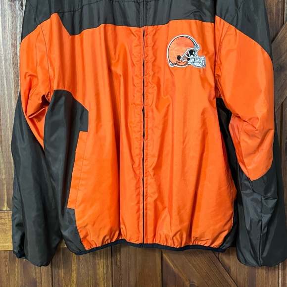 NFL Cleveland Browns Reversible Starter Jacket Coat XL - Picture 3 of 10